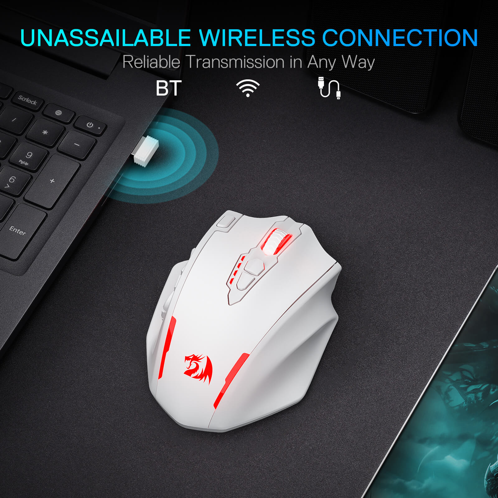 Redragon RGB Wireless Gaming Mouse Impact Elite M913 | 20