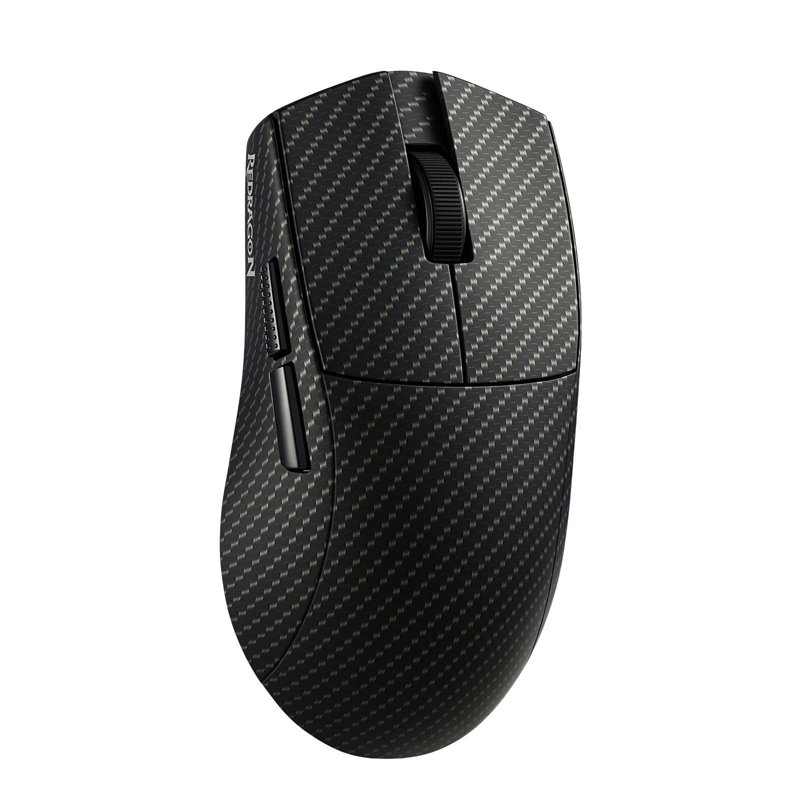Redragon M916 Plus Carbon Fiber Tri-Mode Gaming Mouse, 49G Ultra-Light 45K DPI Mouse w/Ergonomic Natural Grip Build, Full Programmable Buttons, Software Supports DIY Keybinds & DPI
