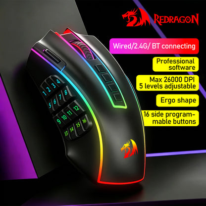 Redragon M990 MMO Wireless Gaming Mouse Ergo shape
