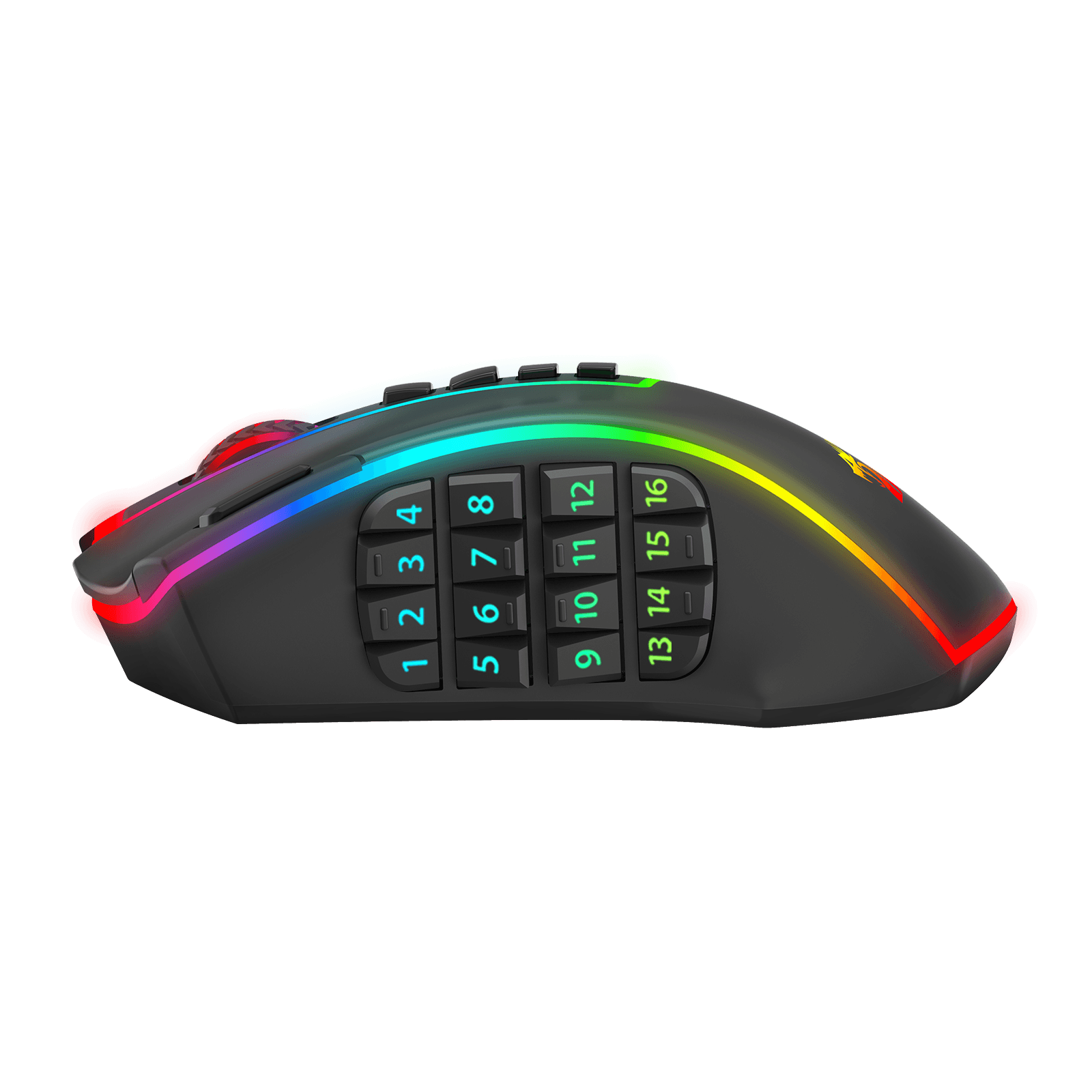 Redragon M990 MMO Wireless Gaming Mouse with a numeric keypad on the side