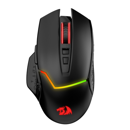 Redragon M690 MAX Wireless Gaming Mouse, Tri-Mode RGB Mice w/ 7 Macro Buttons, 12800 DPI, 400mAh Rechargeable Mouse for PC/Mac/Laptop
