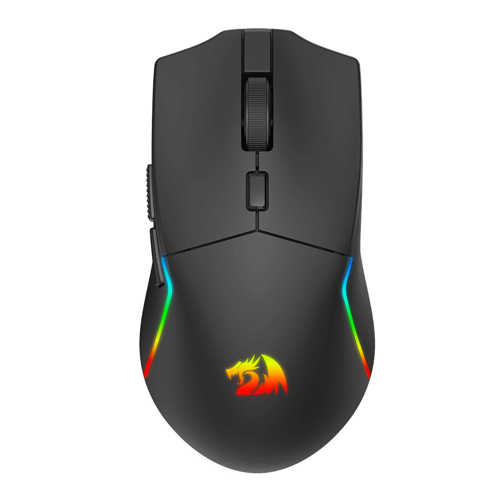 Redragon M730 PRO Wireless RGB Gaming Mouse, 3-Mode Lightweight Optical Mouse with 5 Programmable Buttons, 10000 DPI, Software Supports DIY Keybinds for PC Computer Windows Mac Laptop, Black