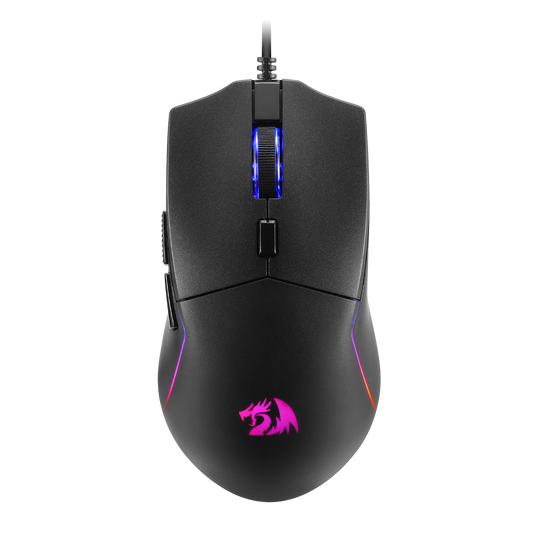 Redragon M730 Wired RGB Gaming Mouse, 10000 DPI Lightweight Optical Mouse with 6 Programmable Buttons, Software Supports DIY Keybinds for PC Computer Windows Mac Laptop, Black