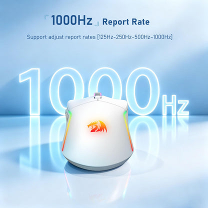 Redragon M730 PRO Wireless Lightweight RGB Gaming Mouse 10000 DPI
Cable-Free 0 Delay, Redefine Keybinding Macro, Vibing Backlight, Ergonomic Grip Body Comfort