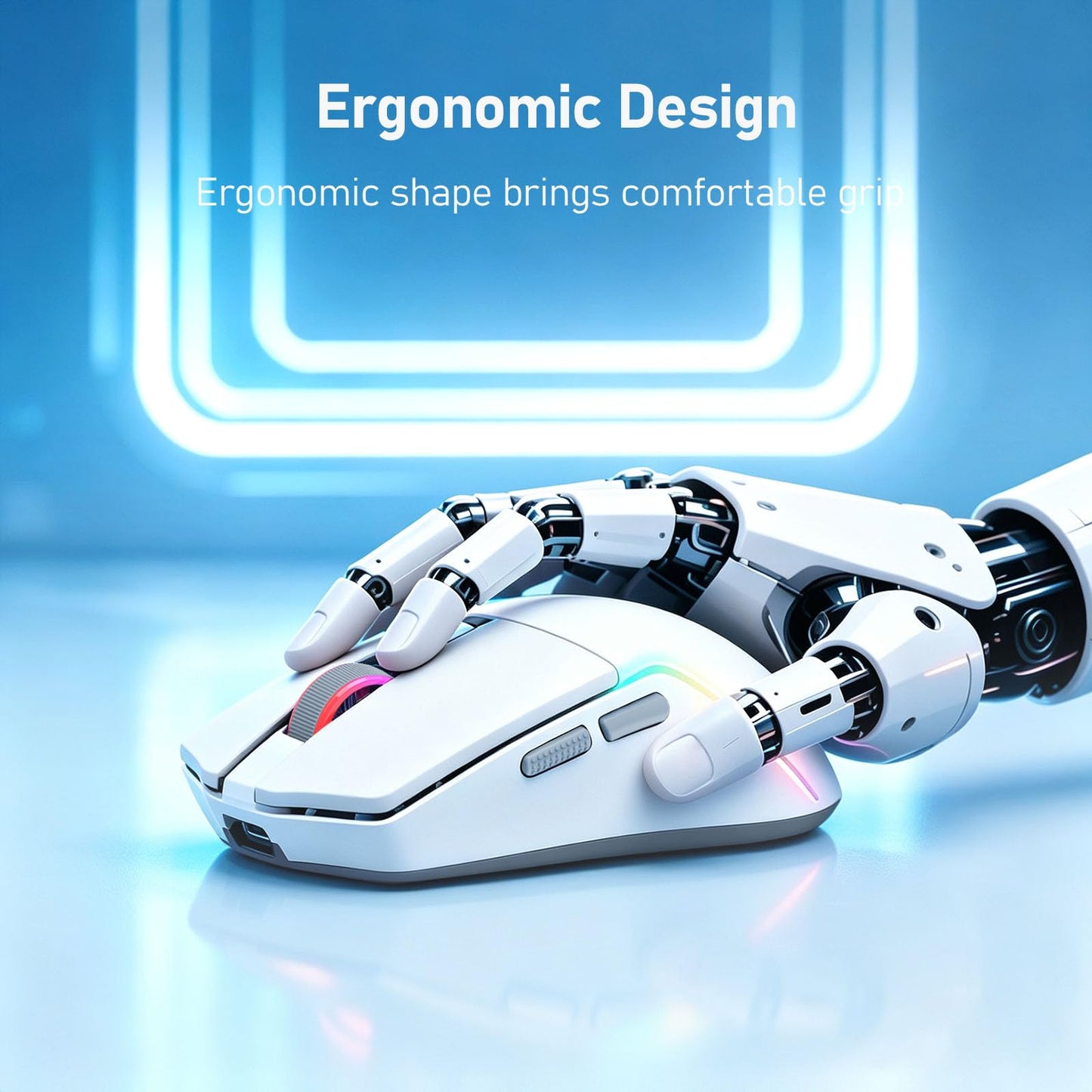 Redragon M730 PRO Wireless Lightweight RGB Gaming Mouse 10000 DPI
Cable-Free 0 Delay, Redefine Keybinding Macro, Vibing Backlight, Ergonomic Grip Body Comfort