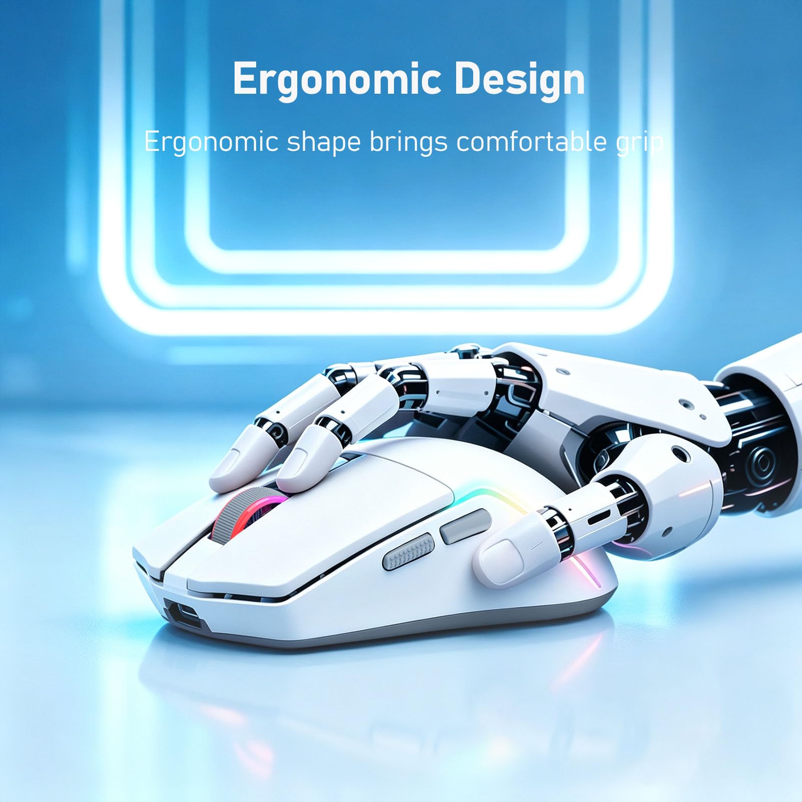 Redragon M730 PRO Wireless Lightweight RGB Gaming Mouse 10000 DPI
Cable-Free 0 Delay, Redefine Keybinding Macro, Vibing Backlight, Ergonomic Grip Body Comfort