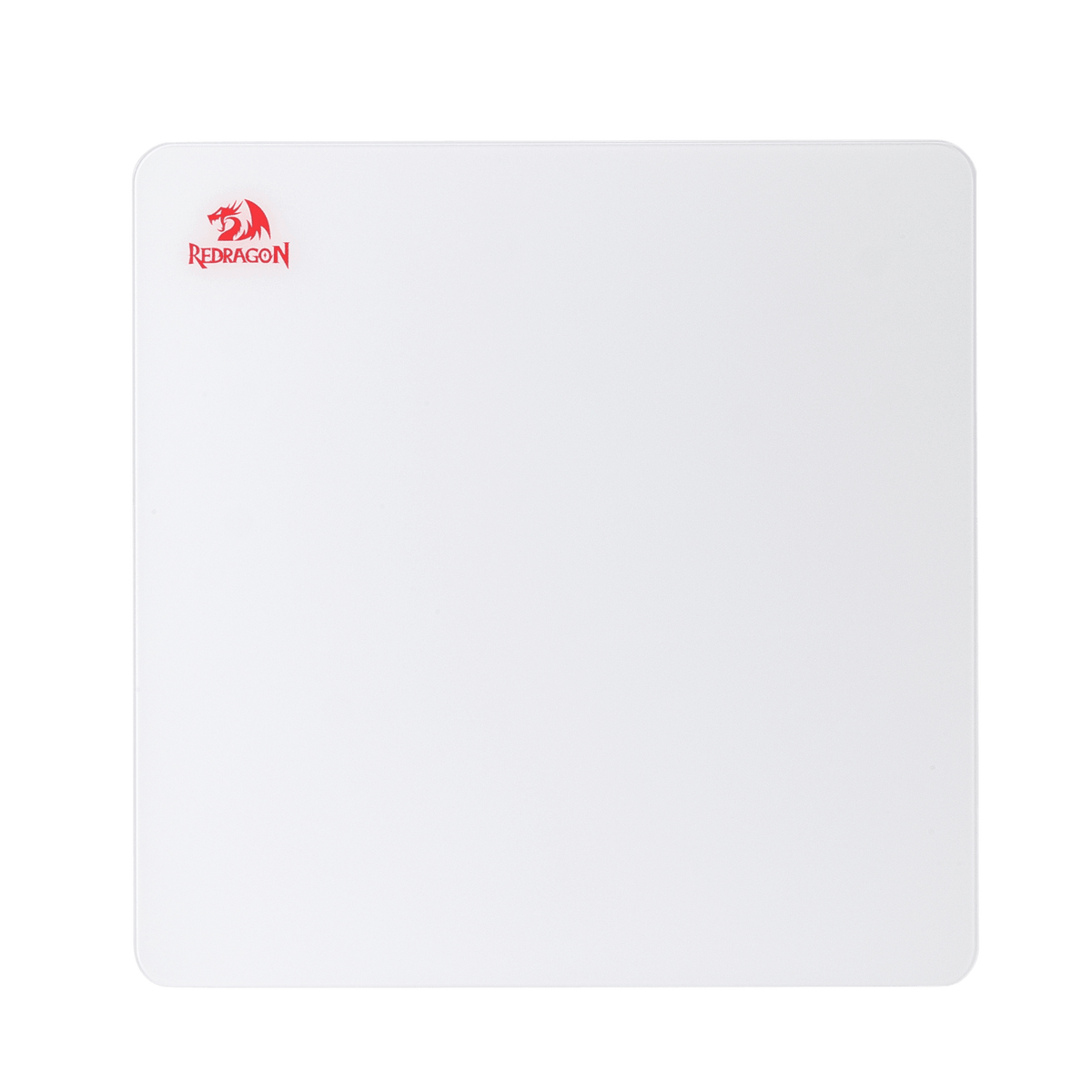 Redragon PG1M Glass Mouse Pad - Ultra-Smooth Precision Surface with Non-Slip Base, Easy to Clean, Hard Mousepad for Gaming - 11.8 x 11.8 x 0.15 inches, White