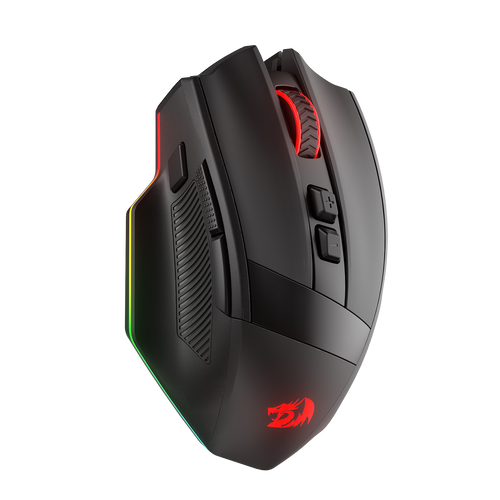 Redragon M923 PRO 3-Mode RGB Gaming Mouse, Optical Ergonomic Gamer Mouse with Max 24,000DPI, Pro Precision Sensor SG8960, 8 Macro Buttons, Software Supported | show