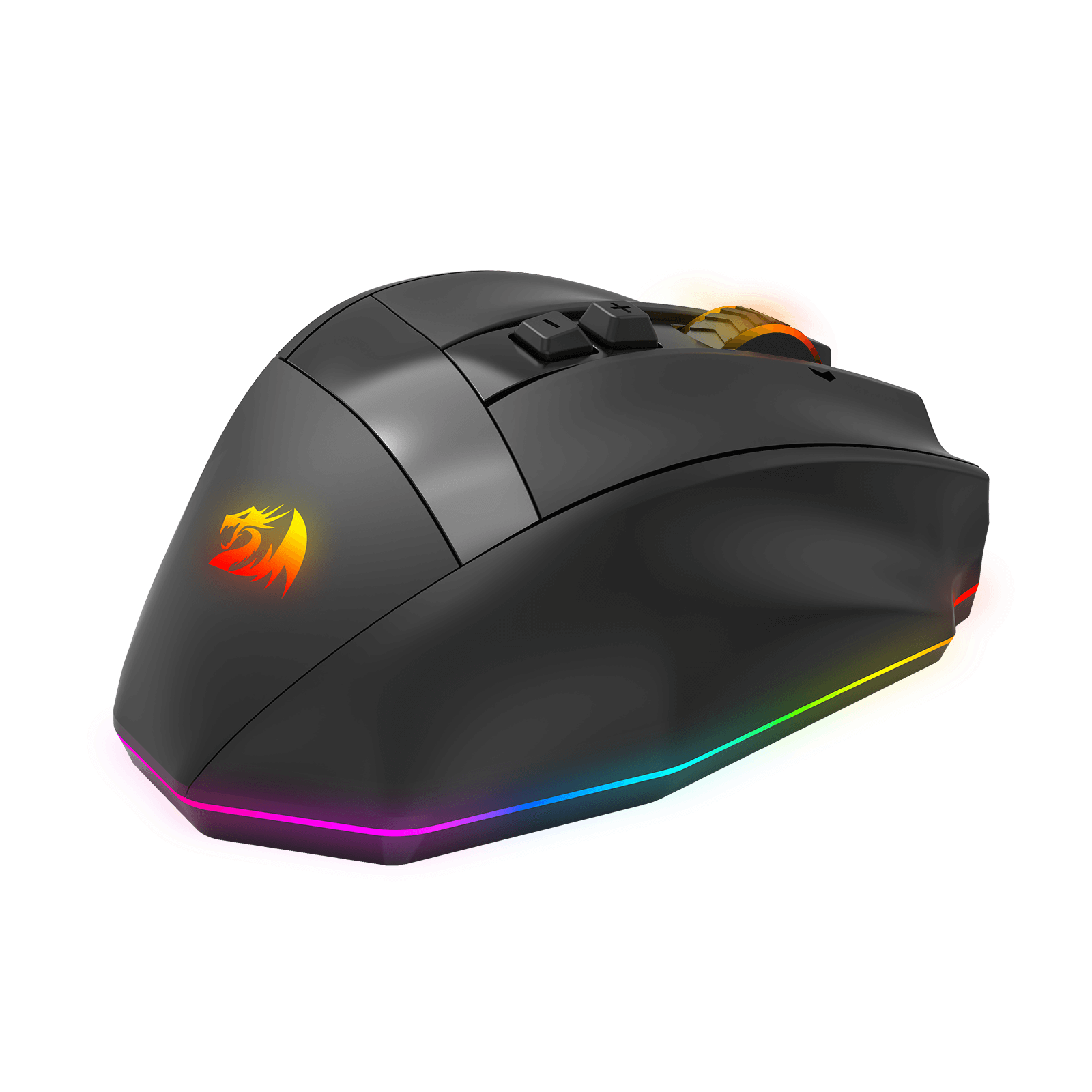 Redragon M923 PRO 3-Mode RGB Gaming Mouse, Optical Ergonomic Gamer Mouse with Max 24,000DPI, Pro Precision Sensor SG8960, 8 Macro Buttons, Software Supported 