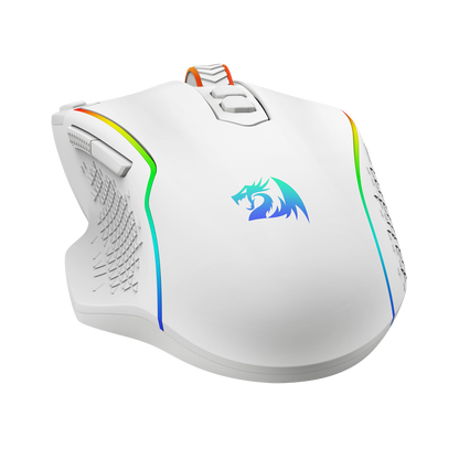 Redragon M810 MAX 3-Mode Wireless Gaming Mouse, 12000 DPI Wired/Wireless RGB Mouse w/Rapid Fire Key, 8 Macro Buttons, 188-Hour Reliable Power Capacity for PC/Mac/Laptop