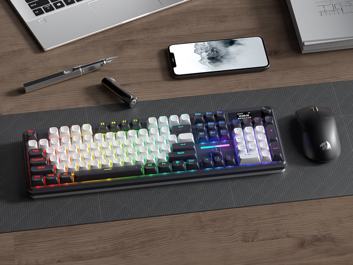 Redragon TERRAFLARE K762 PRO mechanical gaming keyboard for gaming setup and everyday PC use