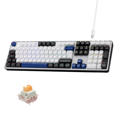 Clavier gaming filaire Redragon K689 RGB à joint d'étanchéité, clavier mécanique à 108 touches avec 4 touches de raccourci supplémentaires, connecteur remplaçable à chaud amélioré, isolation phonique à 3 couches, touches multicolores, commutateurs linéaires personnalisés