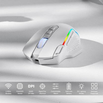 TAIPAN PRO M810 PRO Wireless white Gaming Mouse