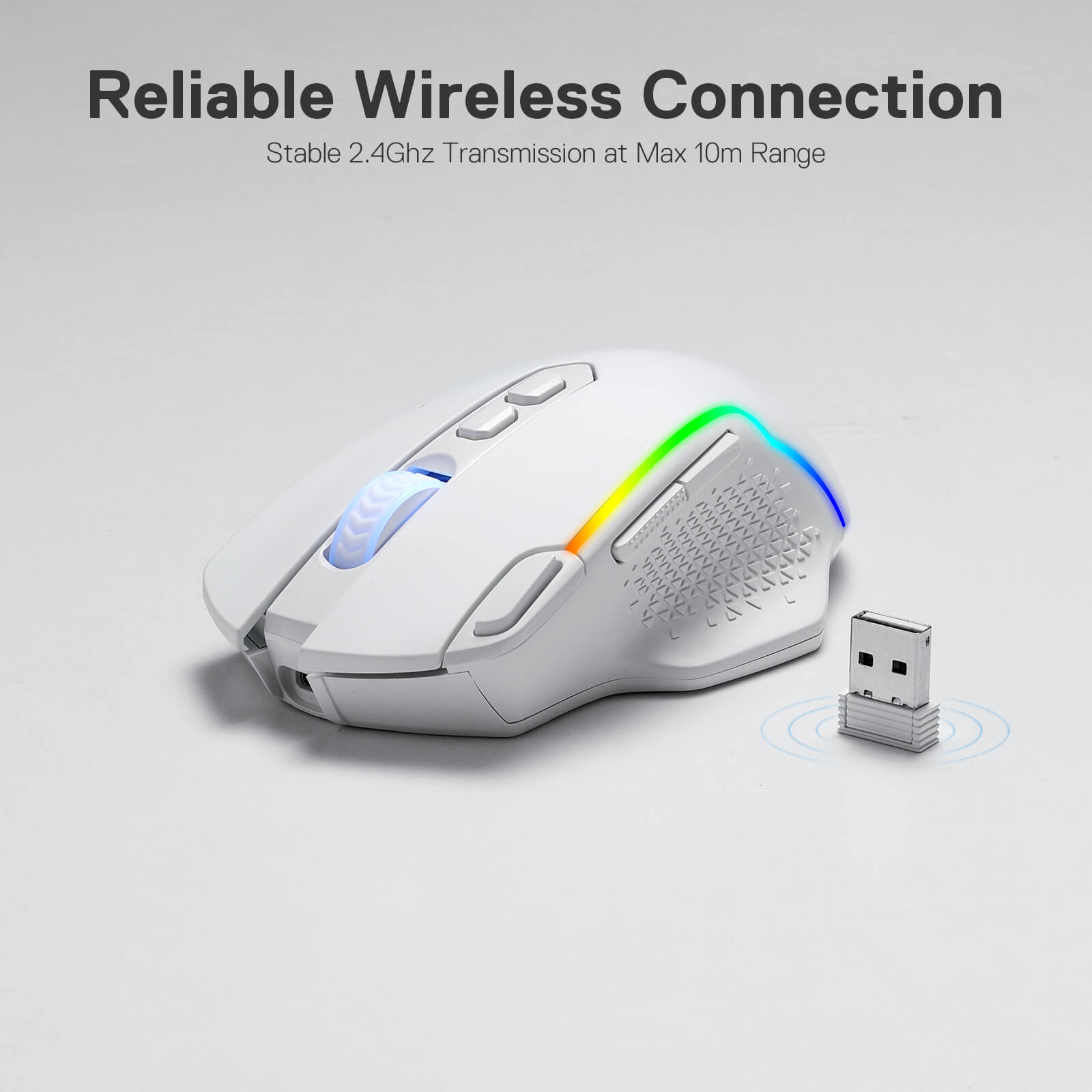 TAIPAN PRO M810 PRO Wireless white Gaming Mouse