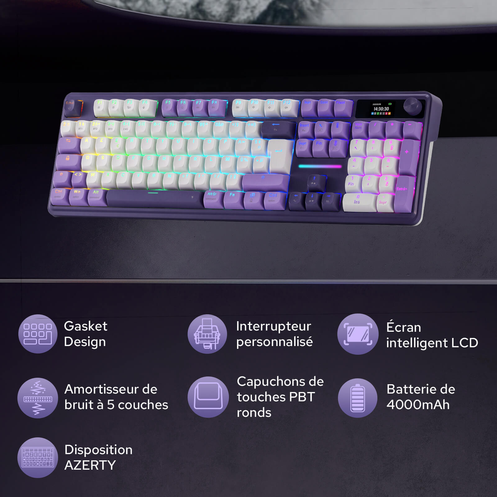 Redragon TERRAFLARE K762 PRO Wireless Full Size Mechanical Gaming