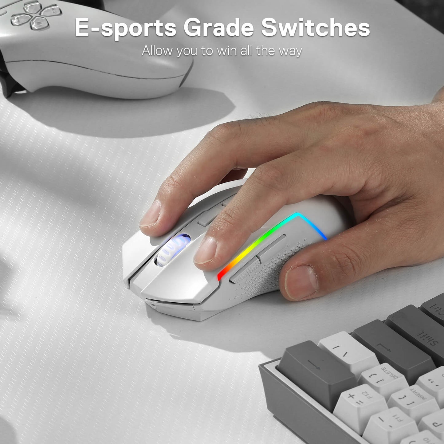 Redragon TRIDENT M693 white mouse