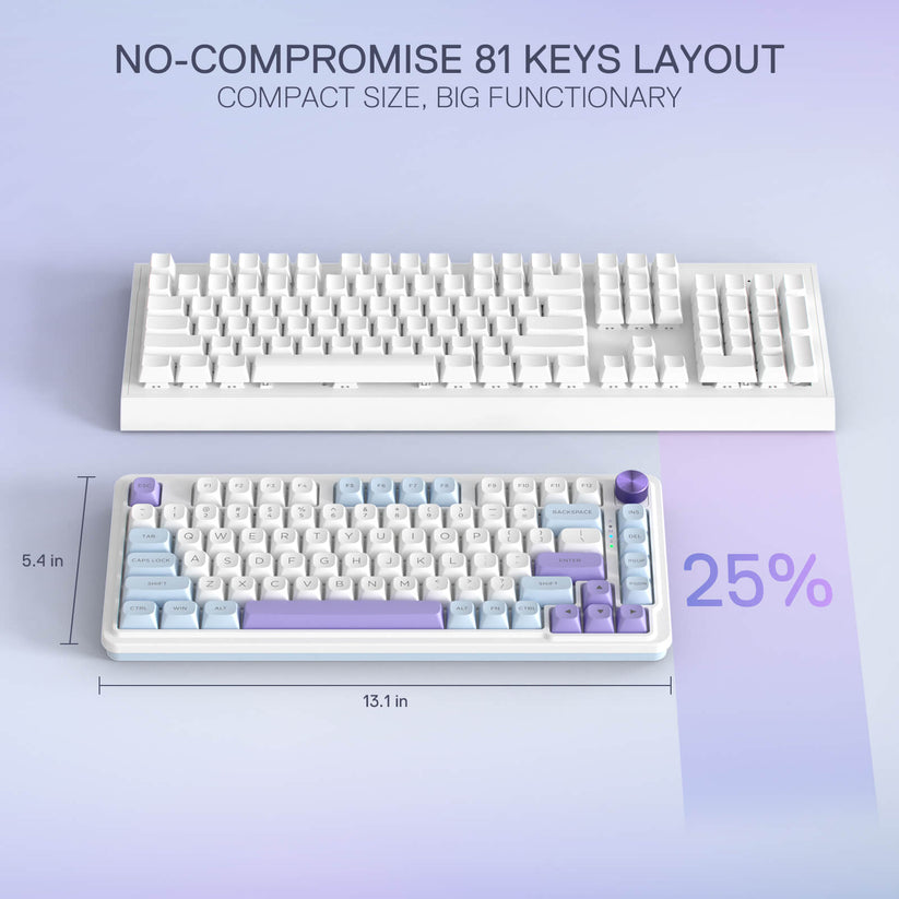 Redragon UCAL MAX K673 75% MOA Keycaps Wireless RGB Gaming Keyboard ...
