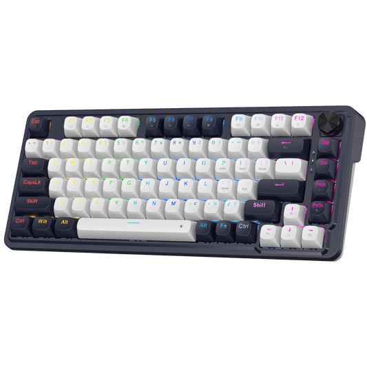 Redragon K673 HE Rapid Trigger Gaming Keyboard, 81 Keys 8K Wired Mechanical Keyboard w/Next-Gen UltraMag 100% POM Silky Magnetic Switch, Dual-Module Floating Structure Design, 2-Layer Noise Dampening