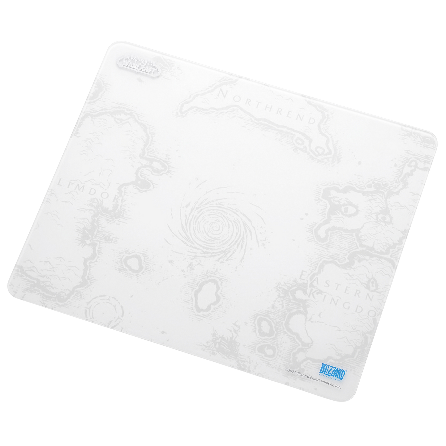 Blizzard WoW Game GLass Mouse Pad, Azeroth-Themed, Tempered Glass Material, Office & Home, Non-slip rubber base, Special Glass Surface for Top Accuracy and Speed , Easy to Clean, Obsidian White, 13.8*11.8Inch | show