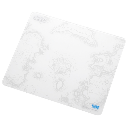 Blizzard WoW Game GLass Mouse Pad, Azeroth-Themed, Tempered Glass Material, Office & Home, Non-slip rubber base, Special Glass Surface for Top Accuracy and Speed , Easy to Clean, Obsidian White, 13.8*11.8Inch | show