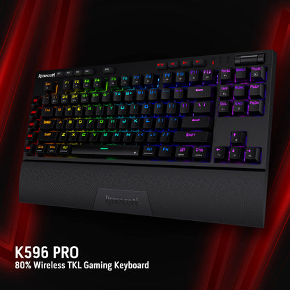 Redragon Wireless Gaming Keyboard | RGB Mechanical Keyboard | 87 Keys