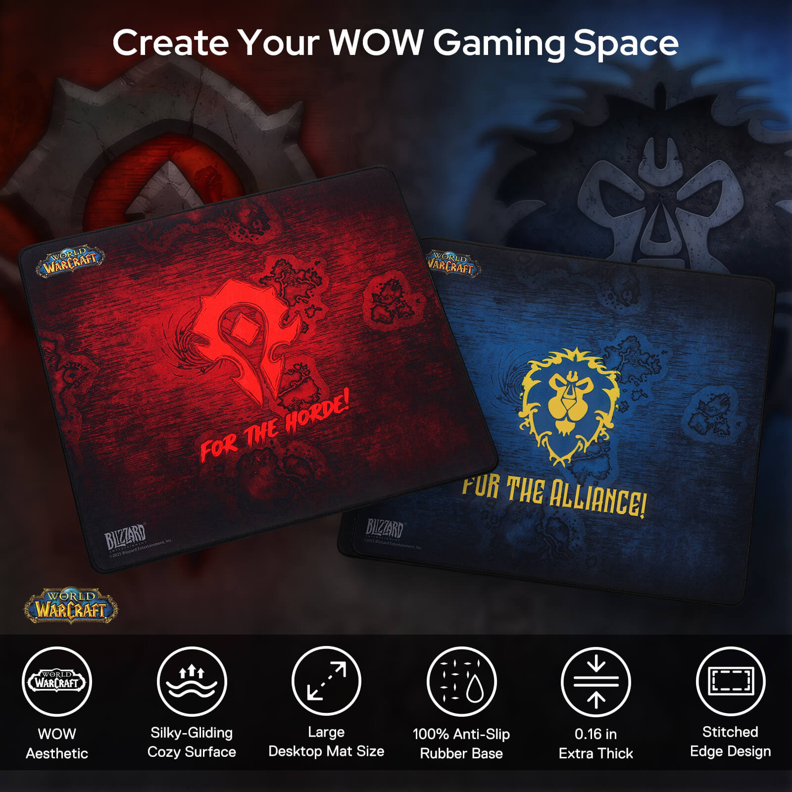 Blizzard World of Warcraft XXL Gaming Mouse Pad/Desk Mat