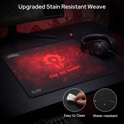 Blizzard Wow Themed Symbol Gaming Mouse Pad, XL Desktop Keyboard Mat
Cloth Cover with Stitched Edge, Smooth Tracking & Stability, Never-Slip Rubber, Official Licensed