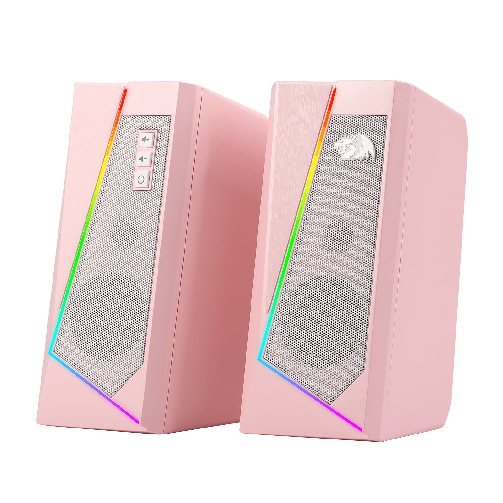 Redragon GS520 RGB Desktop Speakers, Pink – Redragonshop