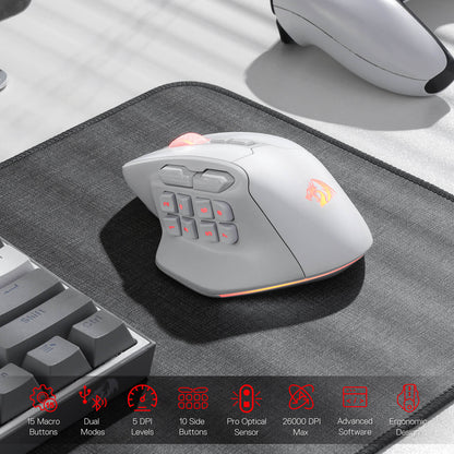 Redragon M811 PRO Wireless MMO Gaming Mouse