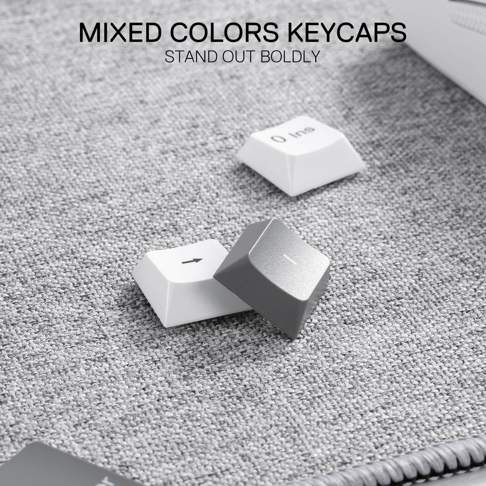 Redragon BK7114 96% Tri-modes Wireless Keyboard with Scissor Mechanism,  Grey and White Mixed-Color Keycaps are perfect for minimalism. 