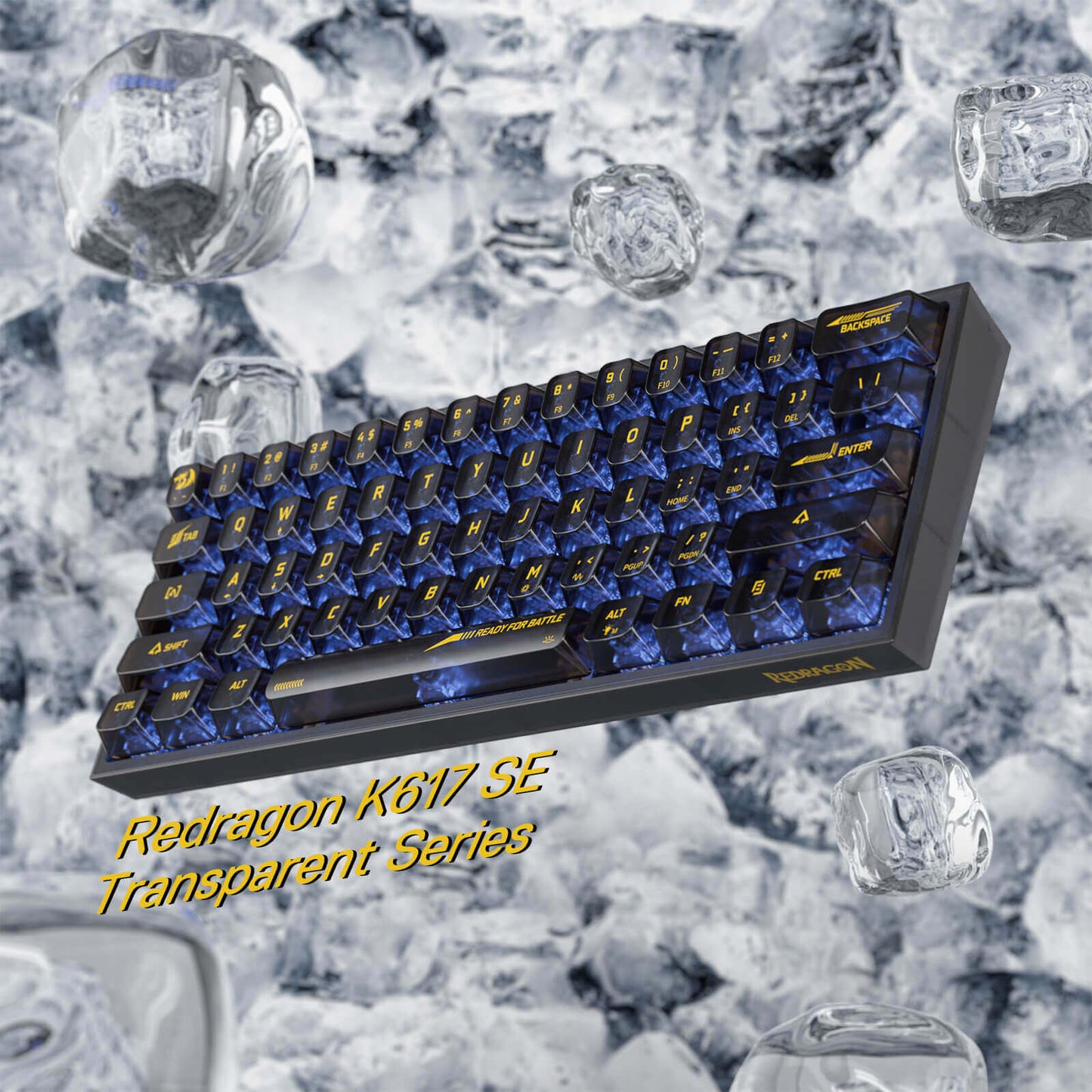 redragonK617SEFull-TransparentMechanicalKeyboard