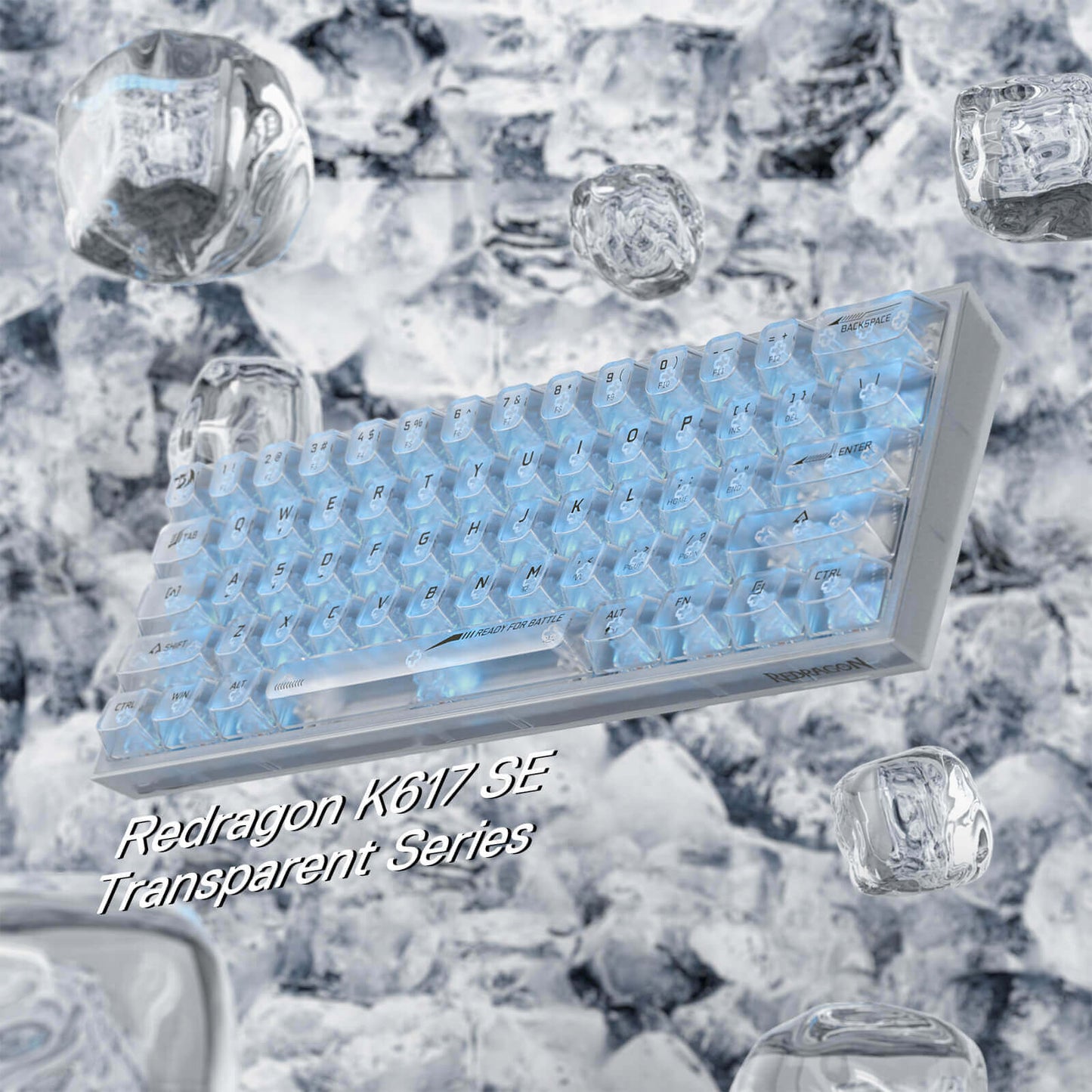 redragonK617SEFull-TransparentMechanicalKeyboard