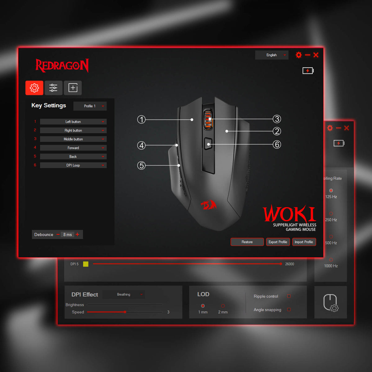 Redragon M994 Wireless Bluetooth Gaming Mouse | 3-Mode Connection ...
