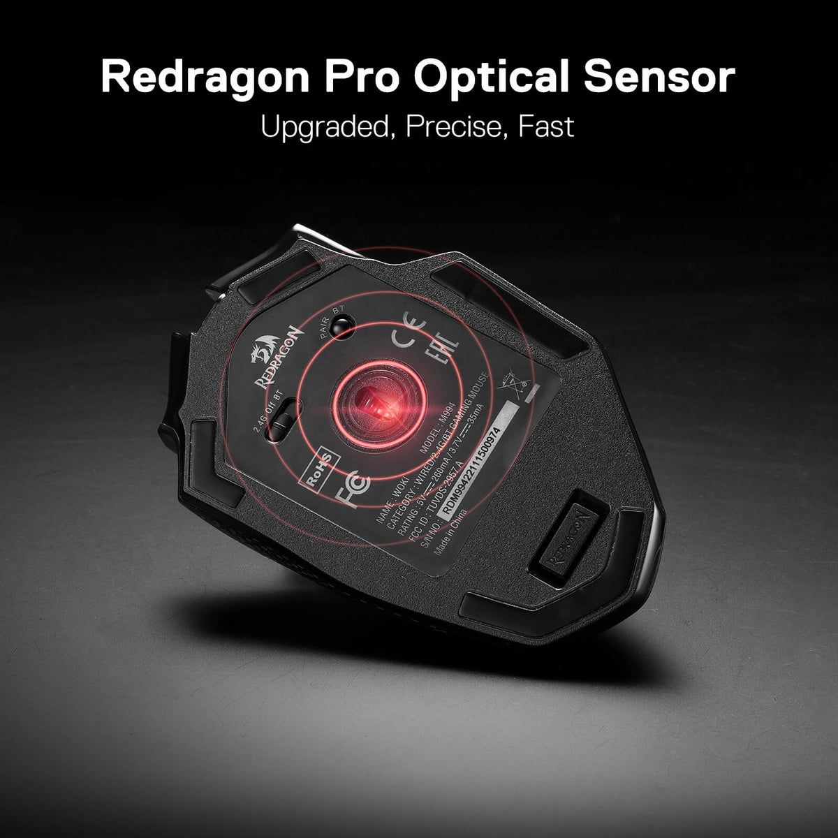 Redragon M994 Wireless Bluetooth Gaming Mouse | 3-Mode Connection ...