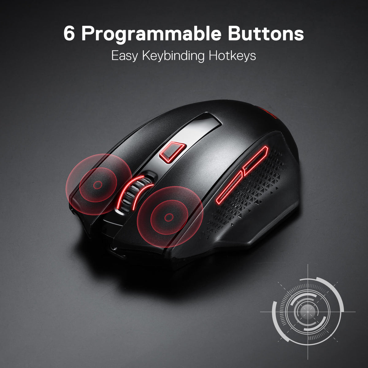 M994 Redragon M994 Wireless Bluetooth Gaming Mouse | 3-Mode Connection ...
