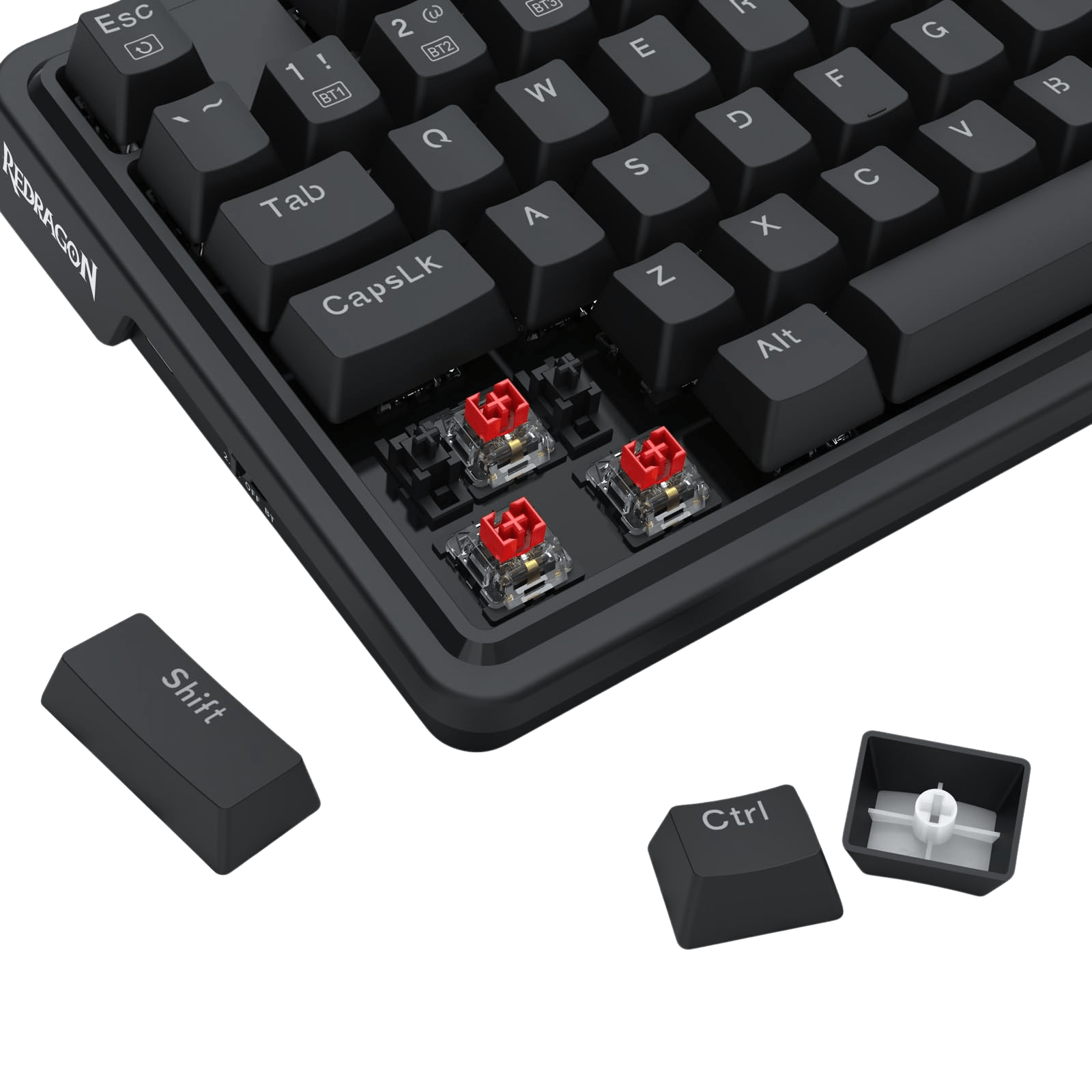 Redragon S168 3-Mode Wilreess Gaming Keyboard & Mouse Combo, 81 Keys K673 PRO RGB Gasket Keyboard and 8000 DPI M693 Gaming Mouse Bundle, Convenient Shared Dongle