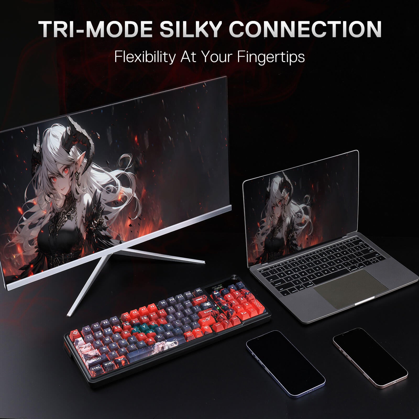 Redragon ARTEMIS K719 PRO 96% Anime Keyboard w/Smart Display