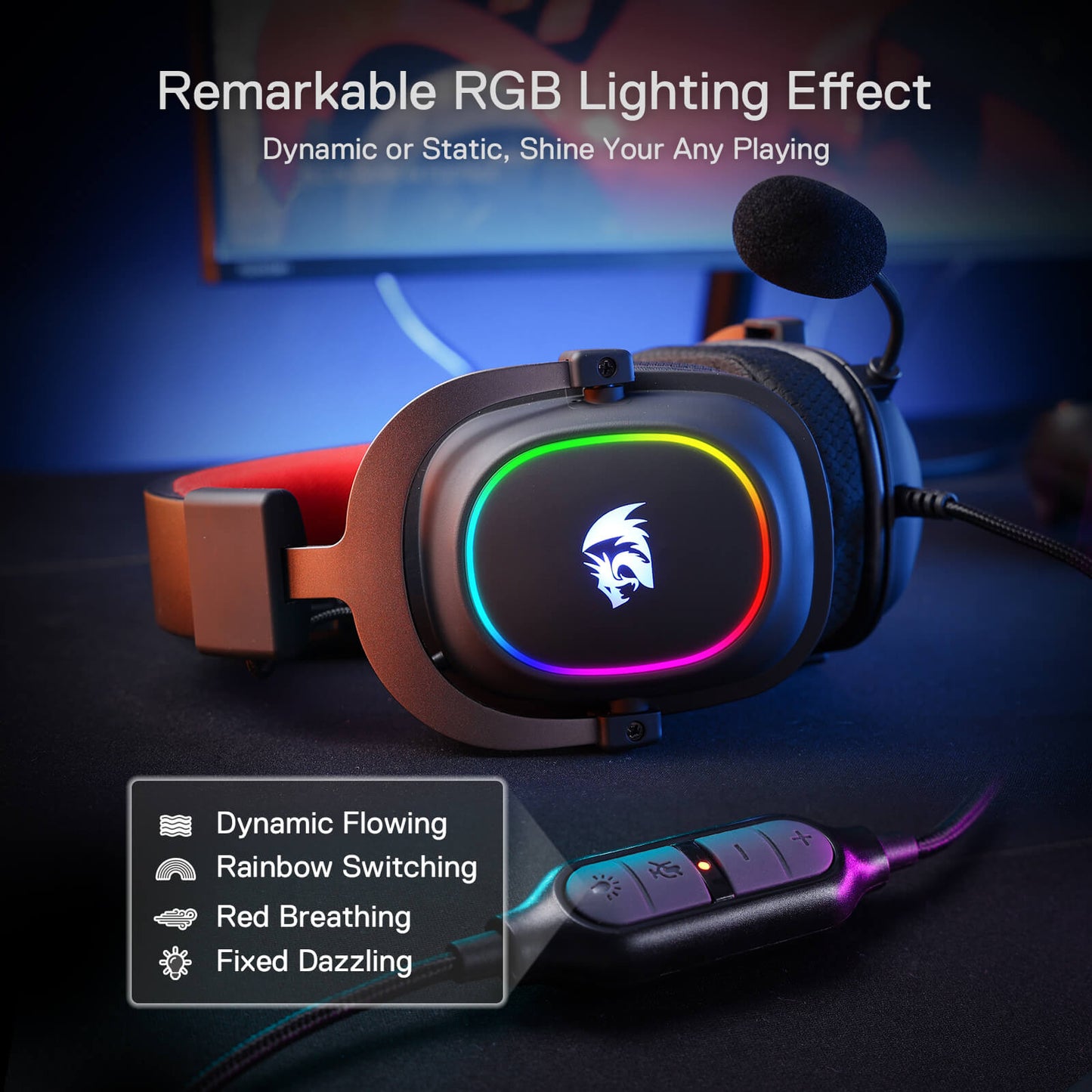 redragon h510 rgb headset(Open-box)