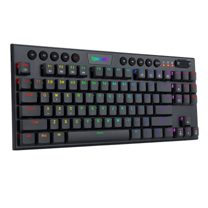 Redragon K622 Horus TKL RGB Mechanical Keyboard, Ultra-Thin Designed Wired Gaming Keyboard w/Low Profile Keycaps