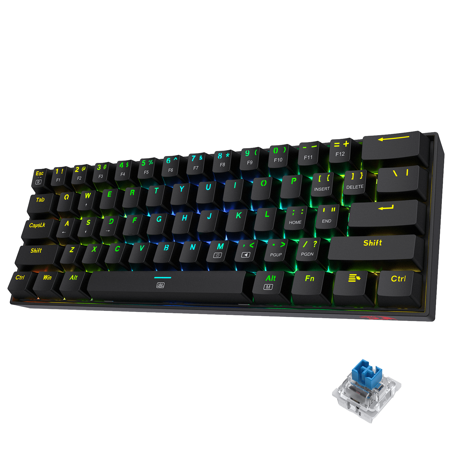 DRAGONBORN K630 Wired RGB 60% Mechanical Keyboard (Open-box)