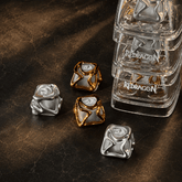 Redragon Metal liquid transparent artisan keycap for mechanical keyboards with RGB shine-through effect.