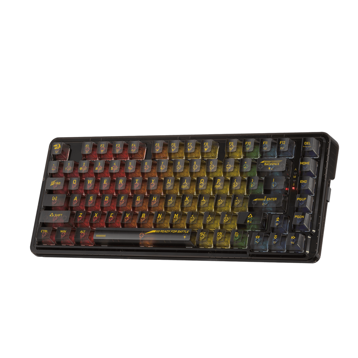 Redragon ELF PRO K649 Wireless Hot-Swappable Transparent Keyboard ...
