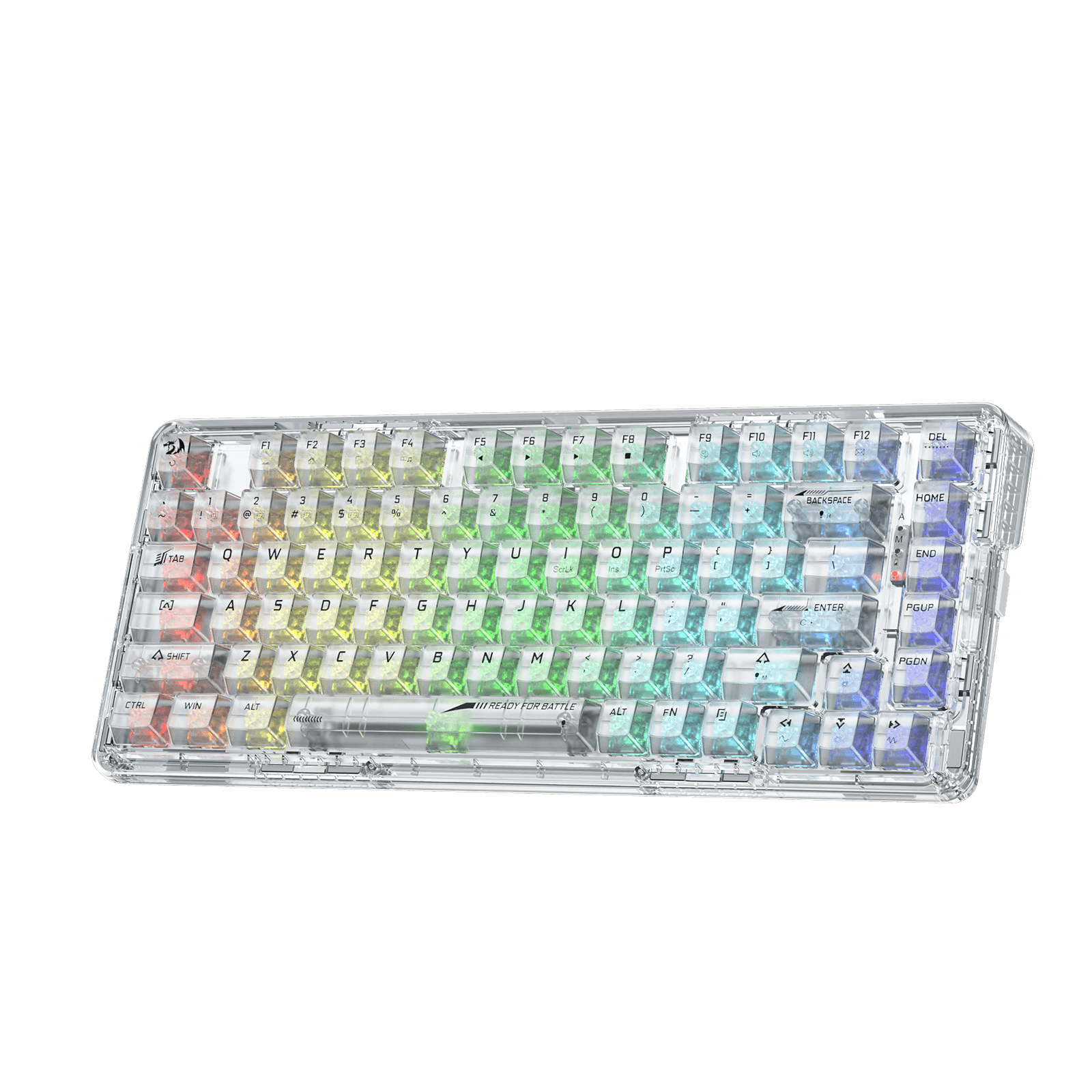 Redragon ELF PRO K649 Wireless Hot-Swappable Transparent Keyboard ...