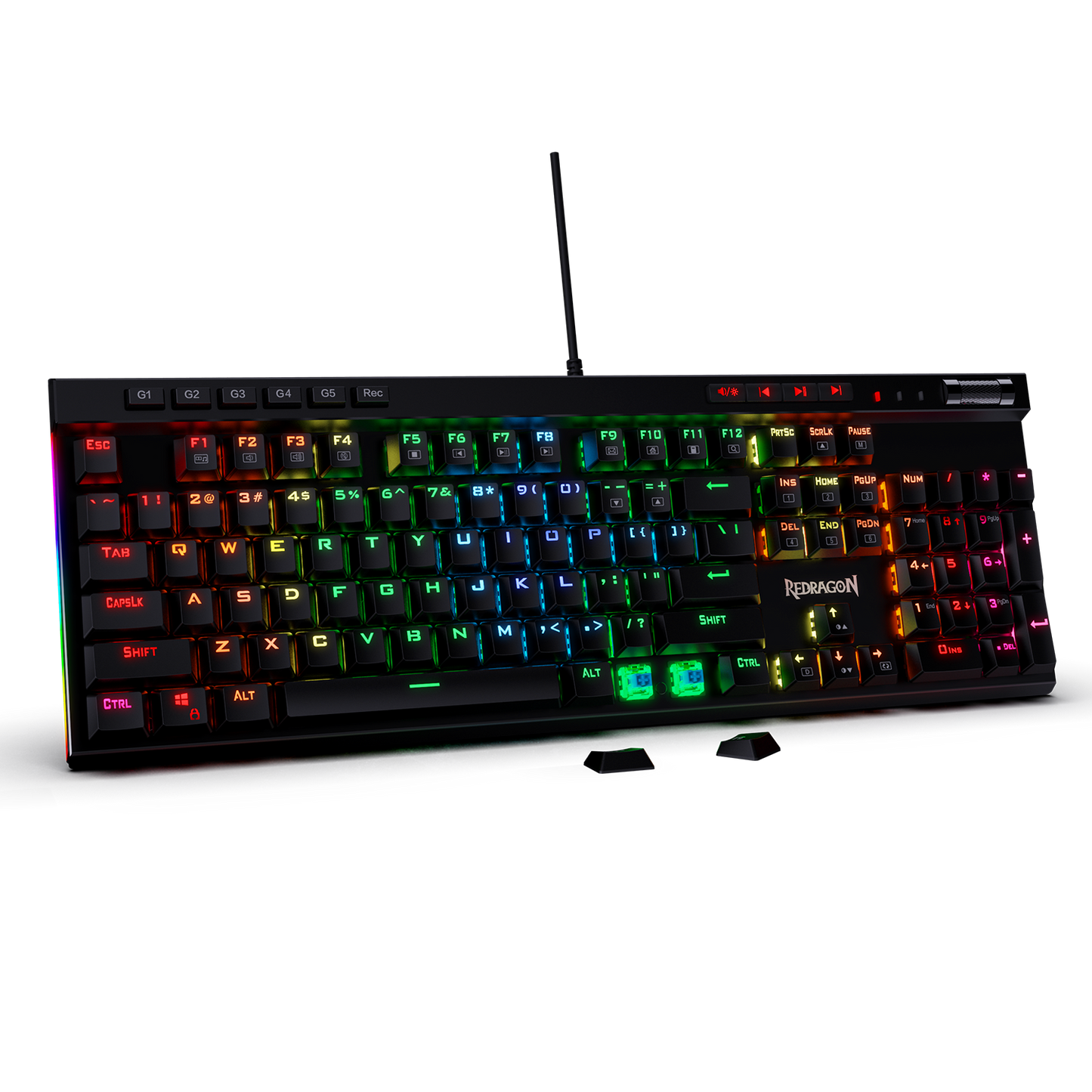 Redragon K580 VATA RGB LED Backlit Mechanical Gaming Keyboard with blue switches