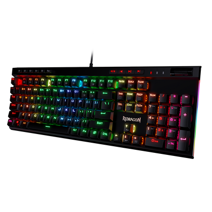 Redragon K580 VATA RGB LED Backlit Mechanical Gaming Keyboard with Macro Keys & Dedicated Media Controls