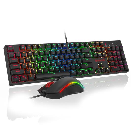 Redragon K582-BA Wired Mechanical Gaming Keyboard & M711 Cobra Gaming Mouse Combo