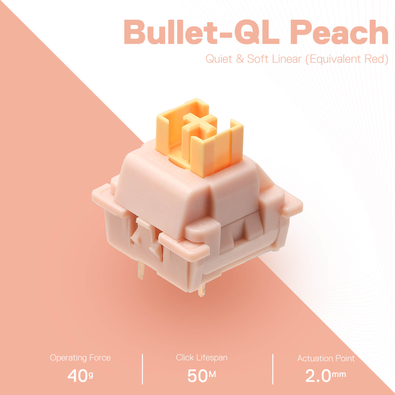 Redragon A113 Bullet-QL Soft Linear Mechanical Switch