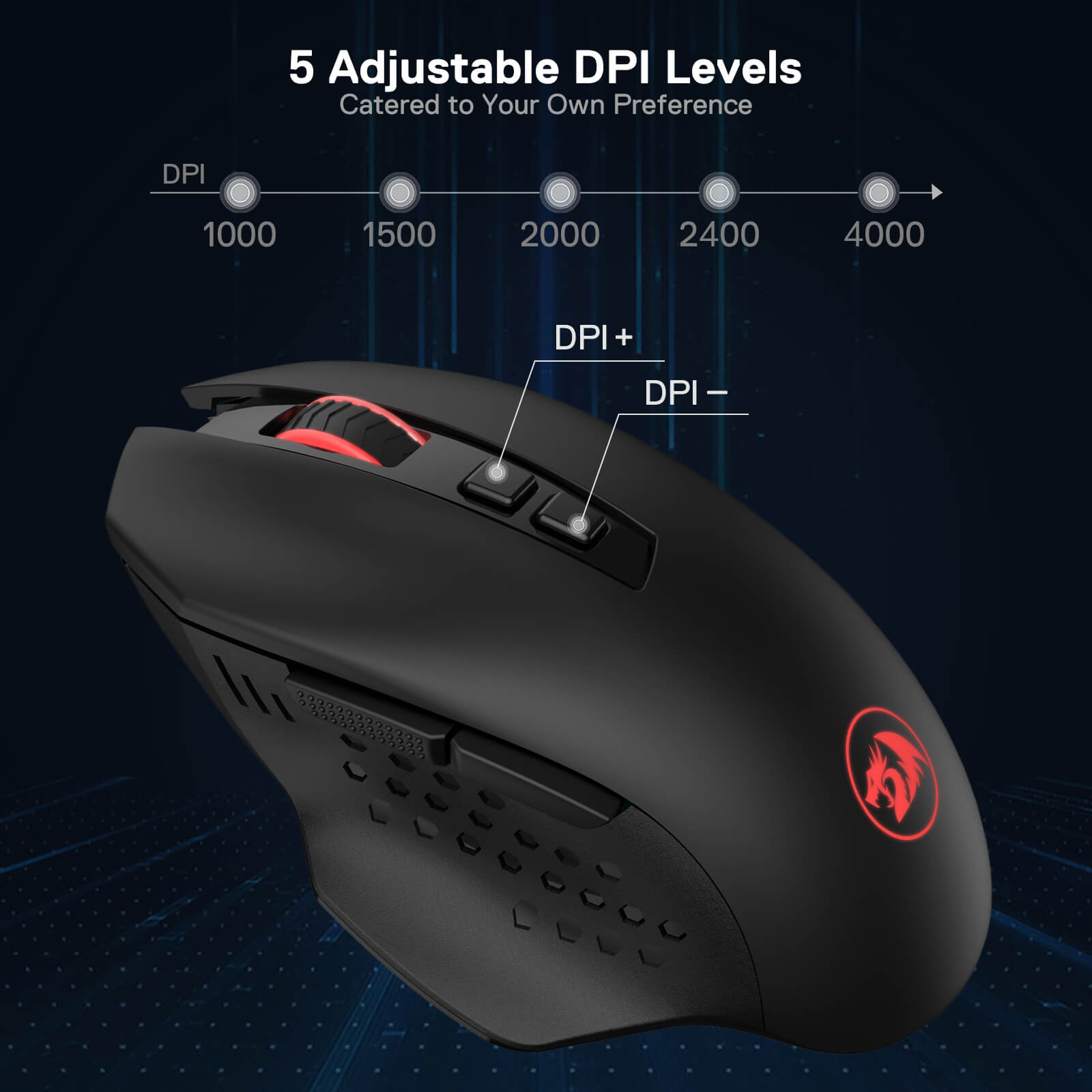 Redragon M656 Gainer Wireless Gaming Mouse