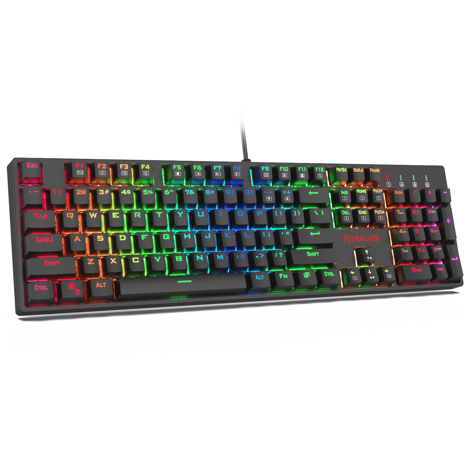 Redragon K582 SURARA RGB LED Backlit Mechanical Gaming Keyboard