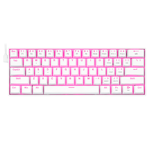 Redragon K630 Gaming Keyboard Pink LED